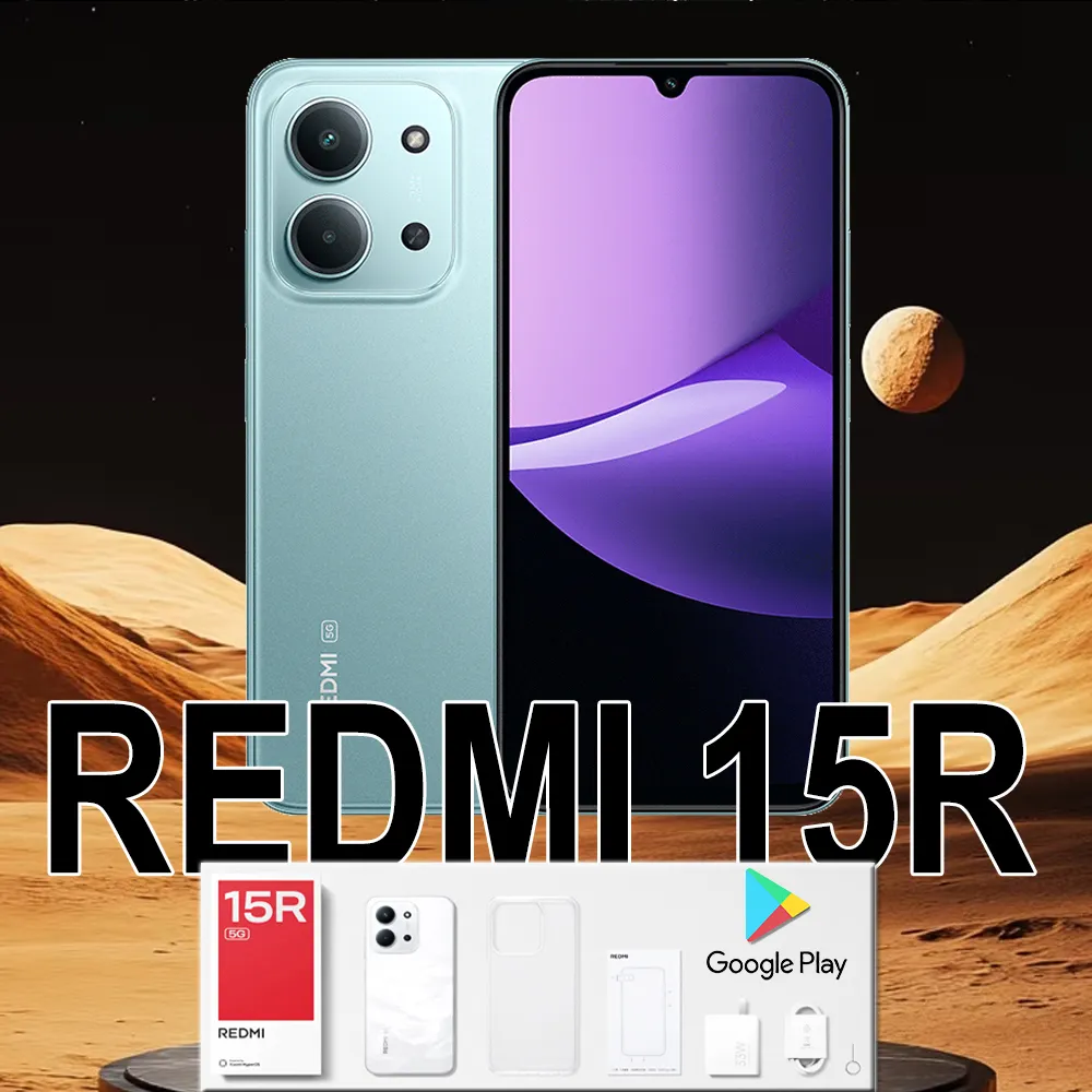 XIAOMI/REDMI 15R original smart thin and thin 5G mobile phone 13 million pixels high-definition main camera 8GB+256GBn memory/60 - Imagen 1
