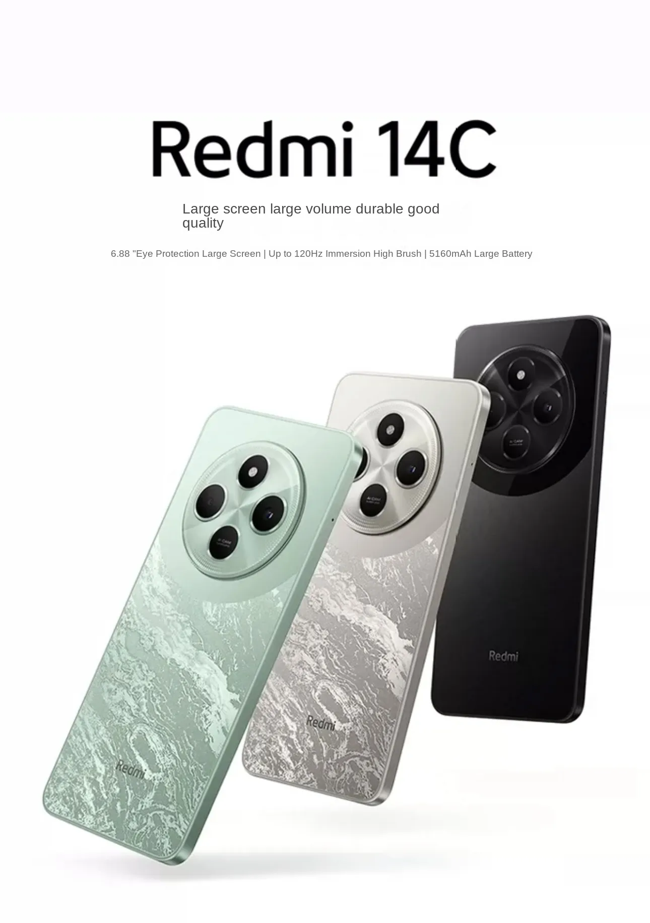Xiaomi Redmi 14C 4G Global Version Immersion 6.88'' 120Hz Display 50MP AI Dual Camera Massive 5160mAh Battery 18W Fast Charging - Imagen 4