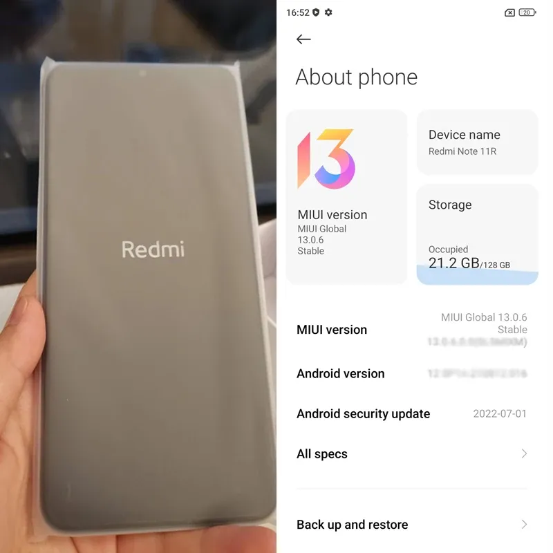 Global Rom Xiaomi Redmi Note 11R 8GB 128GB MTK700 5000mAh 5G Smartphone 90 Hz 6.58“ FHD+ 13MP Bluetooth 5.1 Mobile Phones - Imagen 3