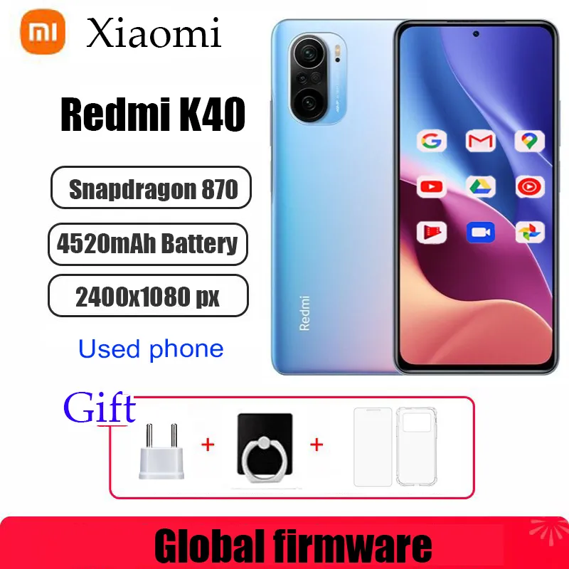 Xiaomi Redmi K40/POCO F3 5G Smartphone CPU Qualcomm Snapdragon 870 Clular phone 48MP Camera used phones - Imagen 1