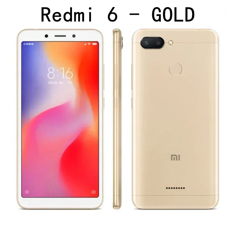 Original Xiaomi Redmi 6 4GB 64GB 13000mAh 6.6 inch celular googleplay Fingerprint Octa-core Global Rom 4G used phone - Imagen 6