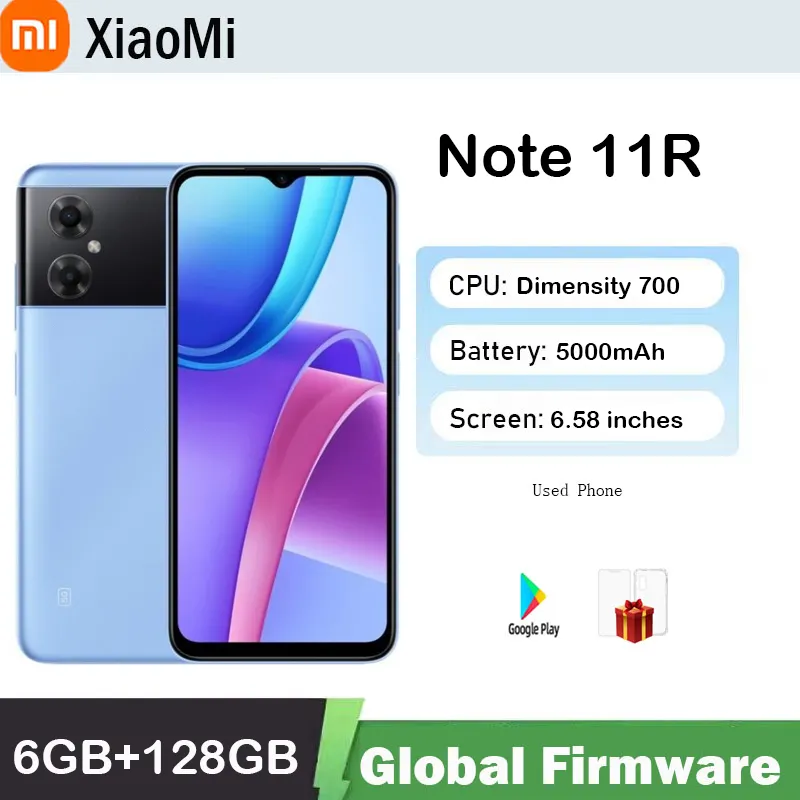 Global firmware Xiaomi Redmi Note 11R Smartphone MTK700 5000mAh  90 Hz 6.58“ FHD+ 13MP Bluetooth 5.1 used phone - Imagen 1