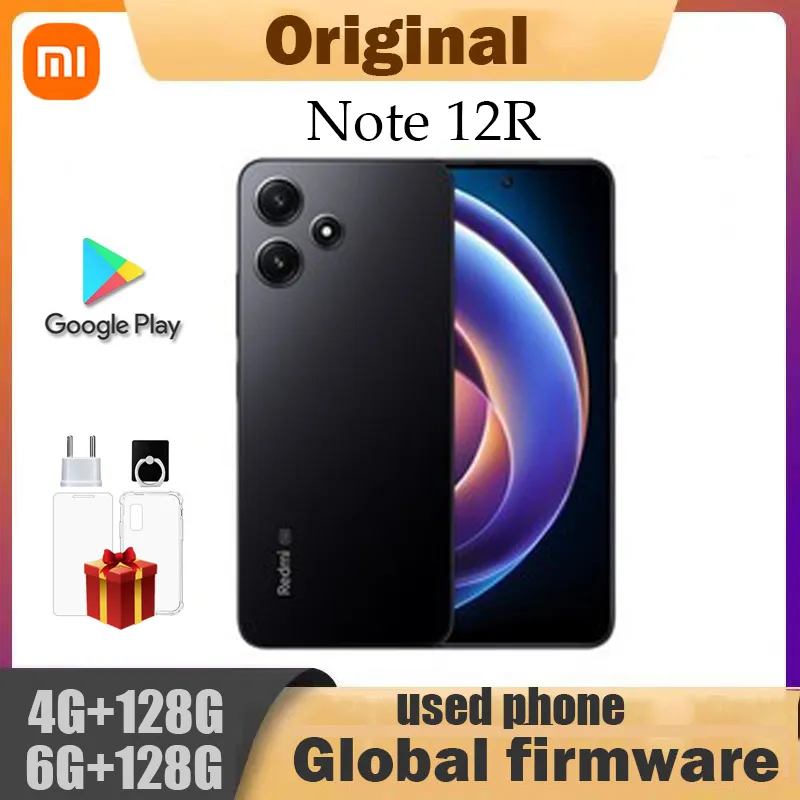 Global firmware xiaomi Redmi Note 12R 5G smartphone Android  Qualcomm Snapdragon 4 gen2 50MP 5000mAh 6GB ROM 128GB used phone - Imagen 1