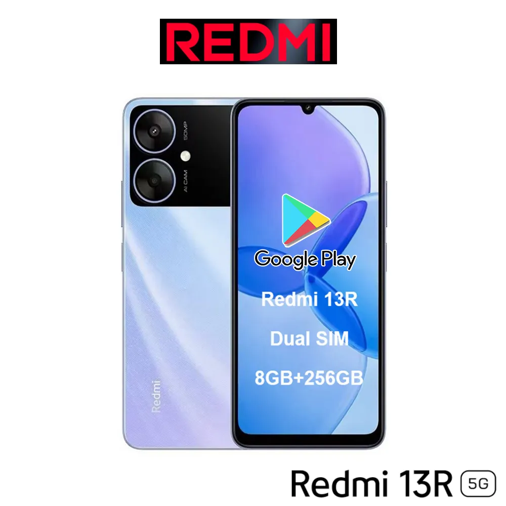 XIAOMI smart phone Redmi 13R 5G/support Bluetooth 5.3, dual-band WiFi/6.74-inch water drop LCD screen/Mediatek DNT 6100+ - Imagen 3