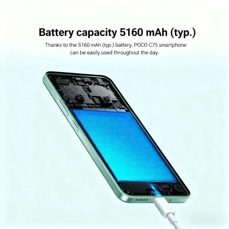 Xiaomi POCO C75 4G Smartphone 6.79 Inch HD+ Display 5000mAh Battery Dual SIM Mobile Phone - Imagen 5