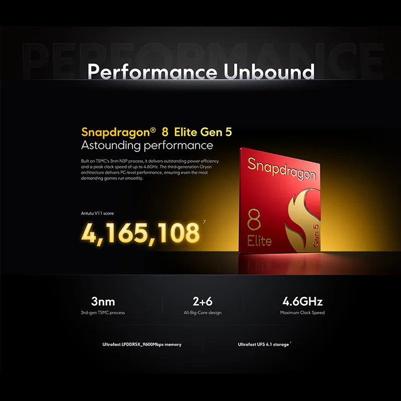POCO F9 Ultra Global Version Smartphone Snapdragon 8 Elite Gen 5 200MP 6.9" 185Hz display 8050mAh battery - Imagen 3