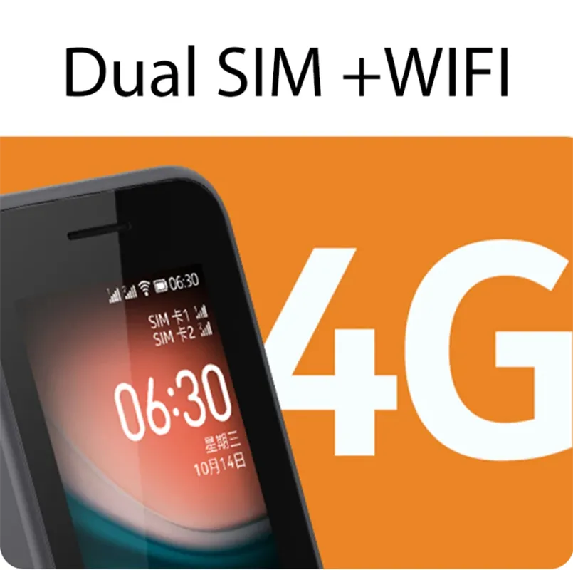 Finland Made 6300 4G mobile phone Feature Phone Dual SIM KaiOS Wifi Multilingual 2.4 Inch FM Radio Bluetooth  used phone - Imagen 4