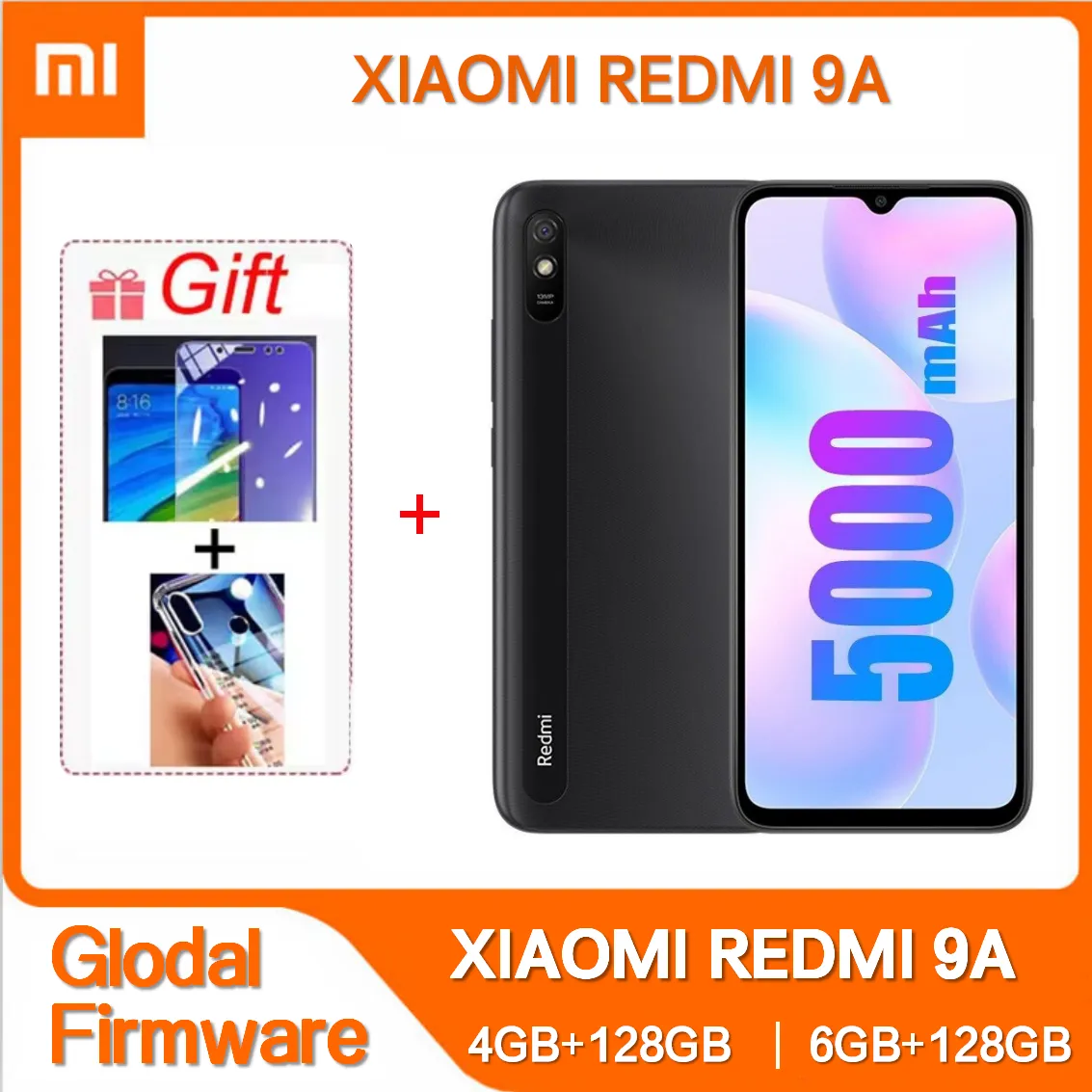 Xiaomi Redmi 9A Smartphone 64GB/128GB Cellphone 5000mAh 6.53 inch MTK Helio G25 Octa Core 13MP 4G Smartphone Global Rom - Imagen 1