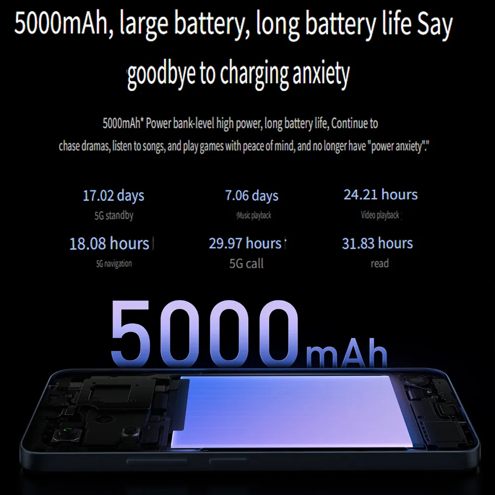 XIAOMI/Redmi 13R 8GB+256GB smartphone 5G/built-in 5000mAh battery/rear video supports up to 1080P 30fps recording - Imagen 3
