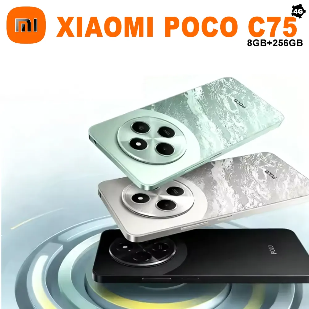 Original Xiaomi POCO C75Fashion smart phone 4g8 million front camera selfie lens 8GB+256GB5000mah battery long battery life - Imagen 6