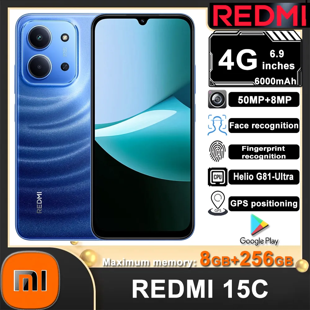 original Xiaomi Redmi 15C fashion smartphone global edition Mediatek Helio G81-Ultra120hz 6.9" point 33w fast charging - Imagen 2