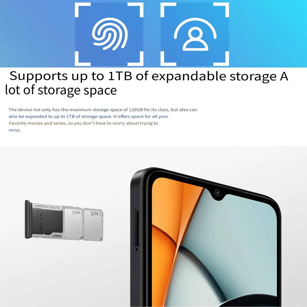 Redmi A3 4GB+128GB Original smart phone 5000mmAh/Android 14/Mediatek Helio G36 octa-core processor Xiaomi mobile phone - Imagen 2