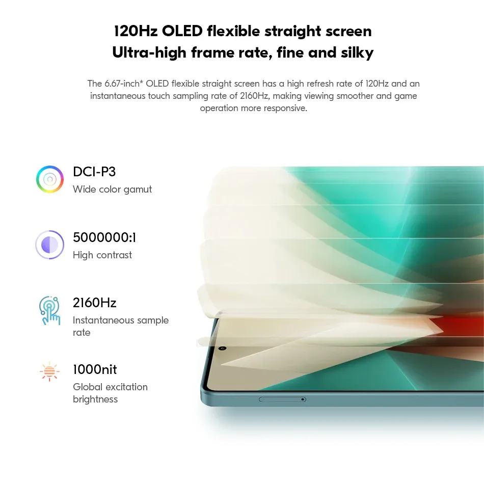 Global firmware  Xiaomi Redmi Note 13 5G Smartphone 128GB 256GB ROM Dimensity 6080 6.67'' AMOLED Screen 5000mAh 33W used phone - Imagen 4