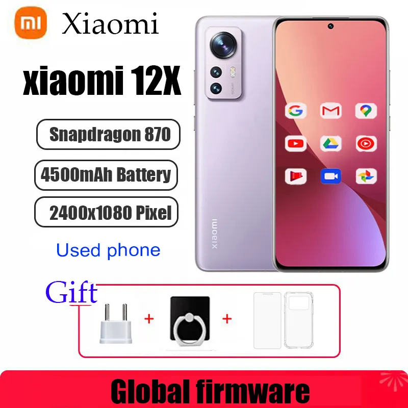 Global firmware Xiaomi Mi 12x smartphone Android 5G  6.28 inch HyperOS 1.0 All Colours in Good Condition Original used phone - Imagen 1