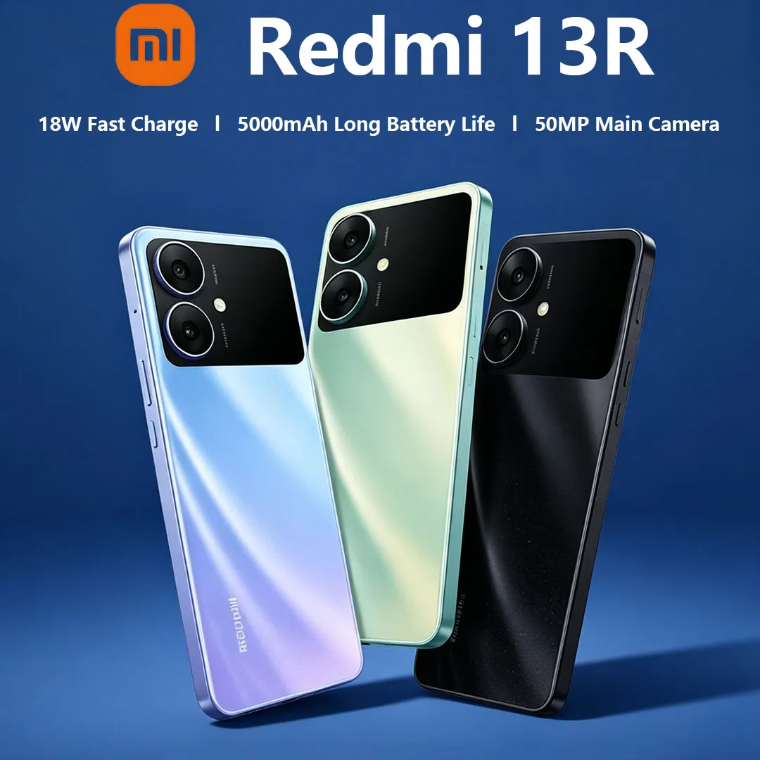 Xiaomi Redmi 13R 4G Mobile Phone Global Version 50MP Camera 5000mAh Battery 18W Fast Charge 6.74" Display Dual-SIM Smartphone - Imagen 1