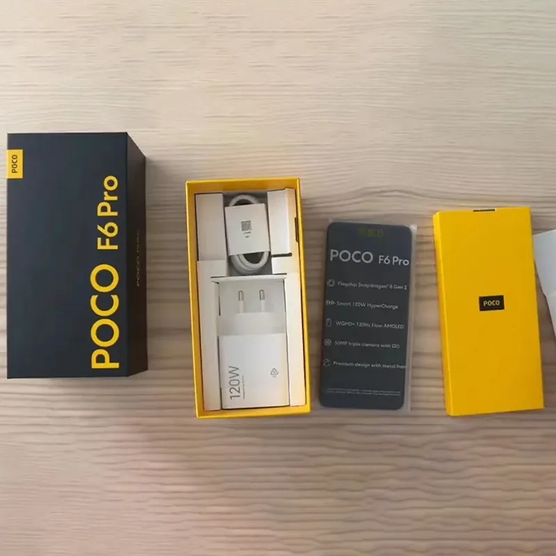 Original POCO F6 Pro Global Version Snapdragon 8 Gen 2 Smartphone 120W Hyper Charge 50MP triple camera WQHD+120Hz AMOLED display - Imagen 6