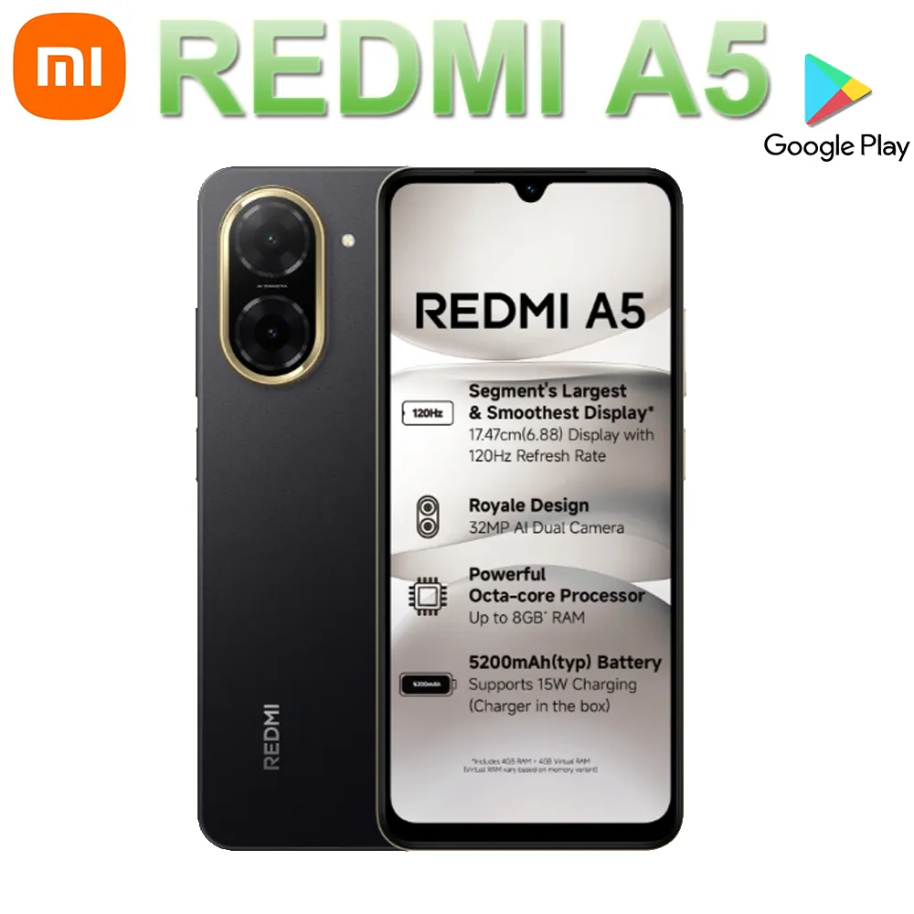 XIAOMI/REDMI A5 15W wired fast charging smartphone 32 million pixel rear camera/support 1080P 30fps video recording - Imagen 1
