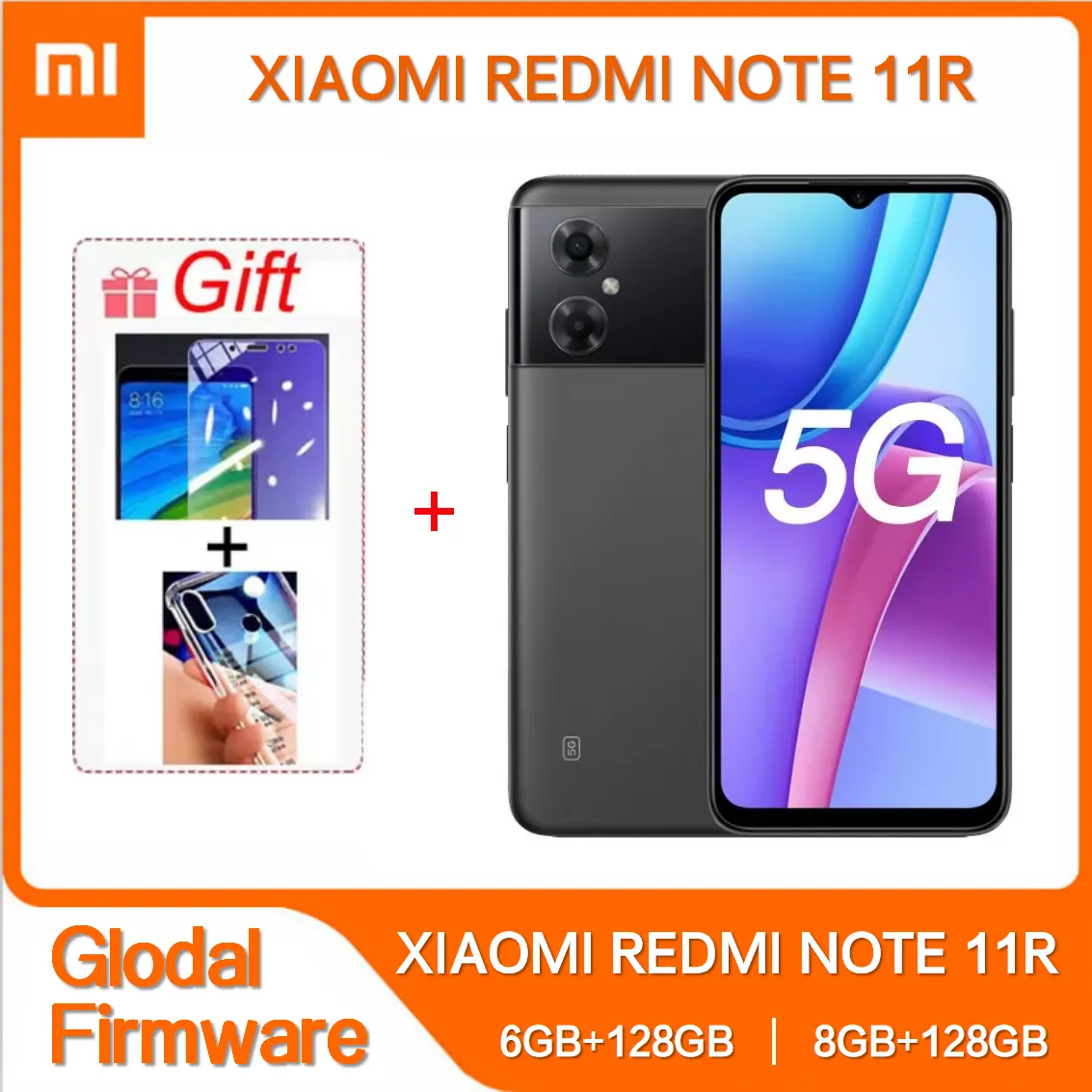 Global Rom Xiaomi Redmi Note 11R 8GB 128GB MTK700 5000mAh 5G Smartphone 90 Hz 6.58“ FHD+ 13MP Bluetooth 5.1 Mobile Phones - Imagen 1