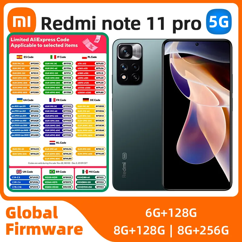 Xiaomi Redmi Note11 pro Android 5G Unlocked 6.67 inch 256G All Colours in Good Condition Original used phone - Imagen 1