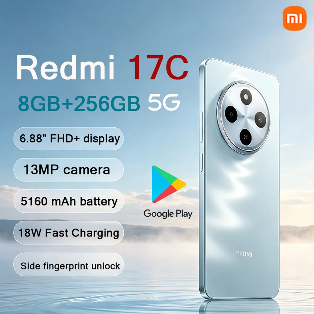 Xiaomi Redmi 17C 5G Dual-SIM Unlocked Smartphone 2026 New 6.88" 120Hz Eye Protection Screen Large Battery Android Mobile Phone - Imagen 1