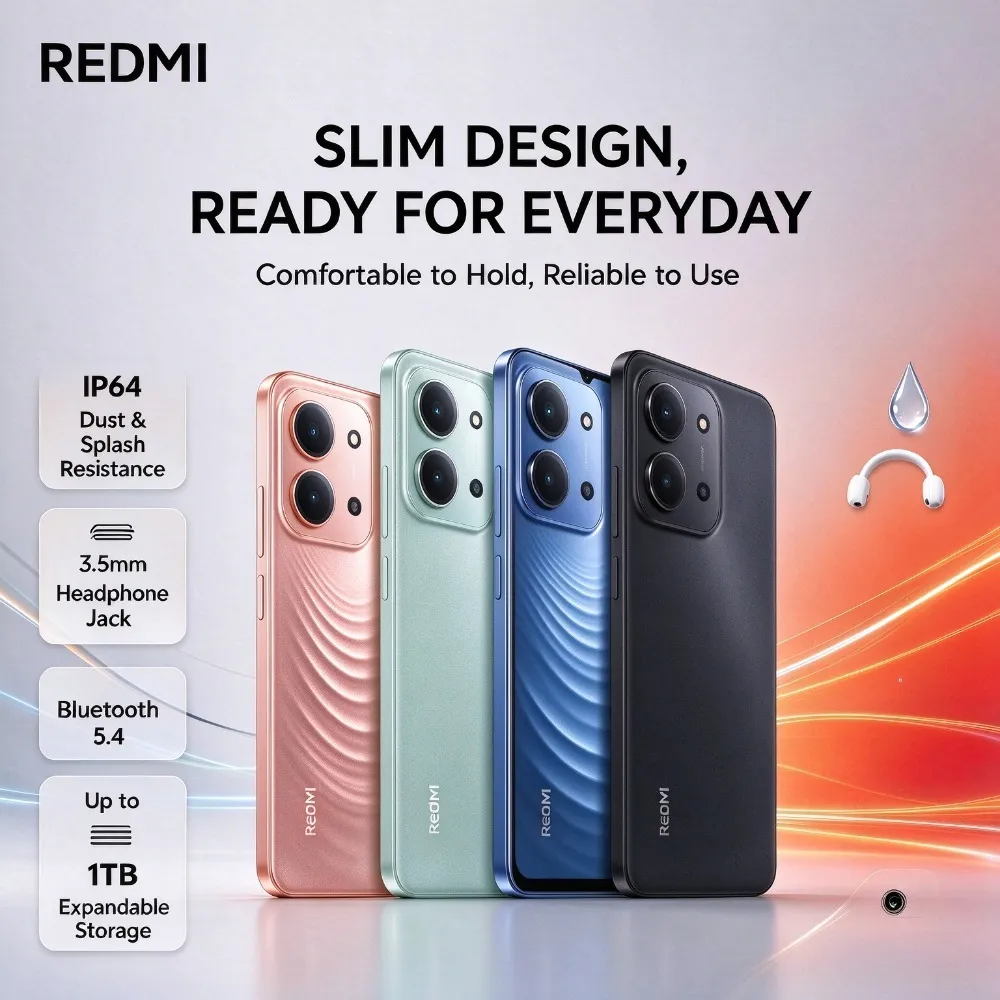 2026 New Xiaomi Redmi 15C global Smartphone 120Hz Screen 6000mAh Battery 5G Dual-SIM 8core Processor Mobile Phone 8+256GB Memory - Imagen 2