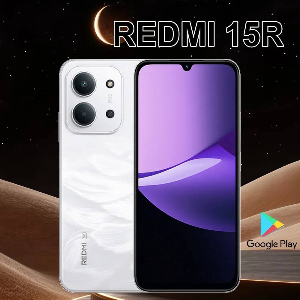 XIAOMI/REDMI 15R original smart phone fashion ultra-thin 8GB+256GBn memory/6000mAh large battery, long battery life, music phone - Imagen 1
