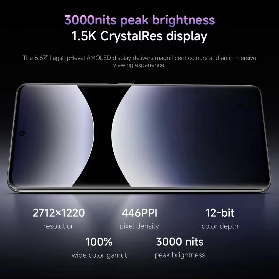 【Brand+】 Xiaomi Redmi Note 14 Pro+ 5G Smartphone 200MP AI camera Snapdragon® 7s Gen 3 120W HyperCharge 6.67 AMOLED display - Imagen 2