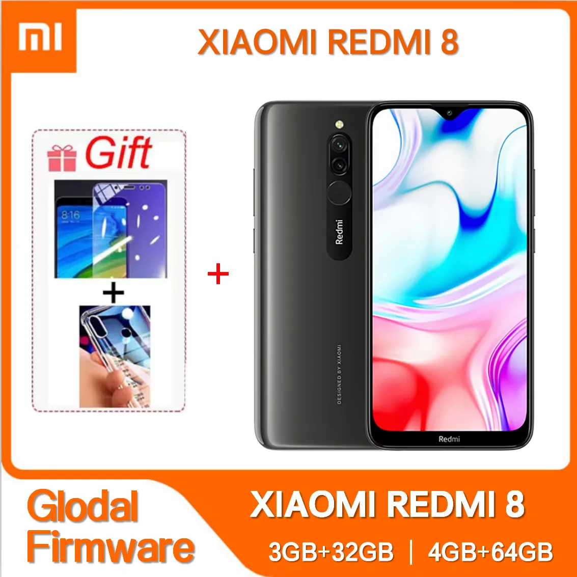 Original Xiaomi Redmi 8 4GB 64GB Smartphone 4700 mAh Dual SIM 6.22'' 12MP+2MP+8MP Snapdragon 439 Octa-Core 4G LTE Mobile Phone - Imagen 1