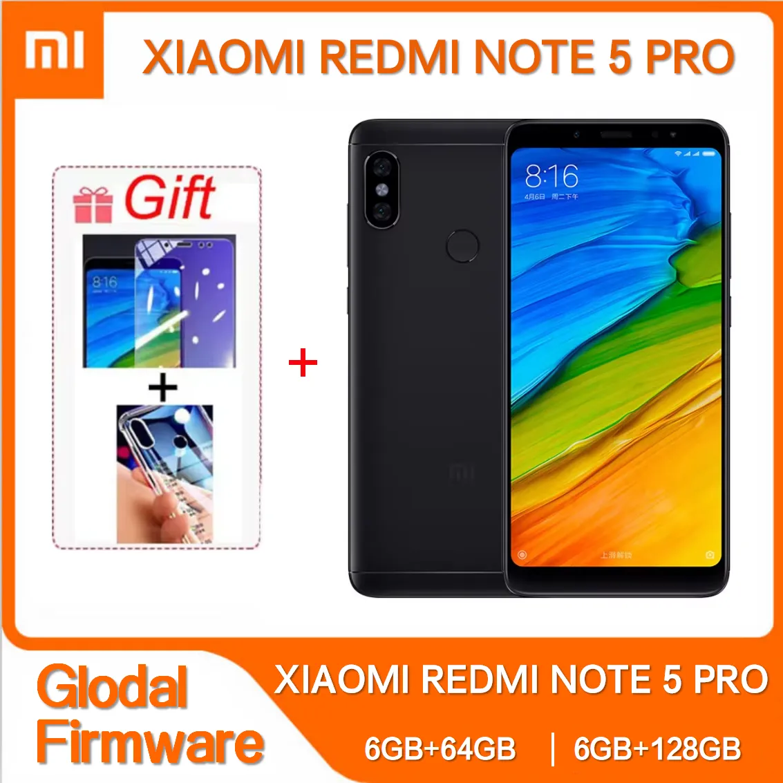 Original Xiaomi Redmi Note 5 PRO Dual SIM 5.99'' CellPhone 6GB 128GB 12MP+5MP+13MP Snapdragon 636 Octa-Core 4G Mobile Phone - Imagen 1