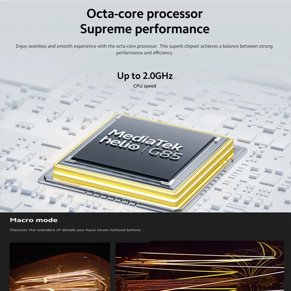 Xiaomi Poco C65 6.74-inch Helio G85 processor 8 million front camera selfie lens 8GB+256GB memory camera phone - Imagen 4