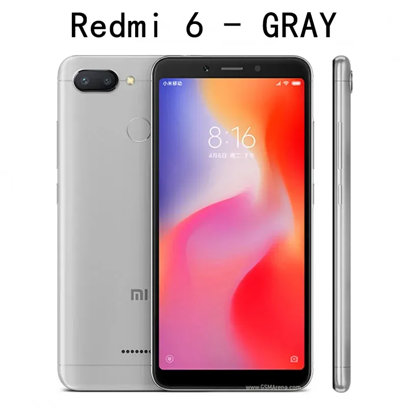 Original Xiaomi Redmi 6 4GB 64GB 13000mAh 6.6 inch celular googleplay Fingerprint Octa-core Global Rom 4G Smartphone - Imagen 4