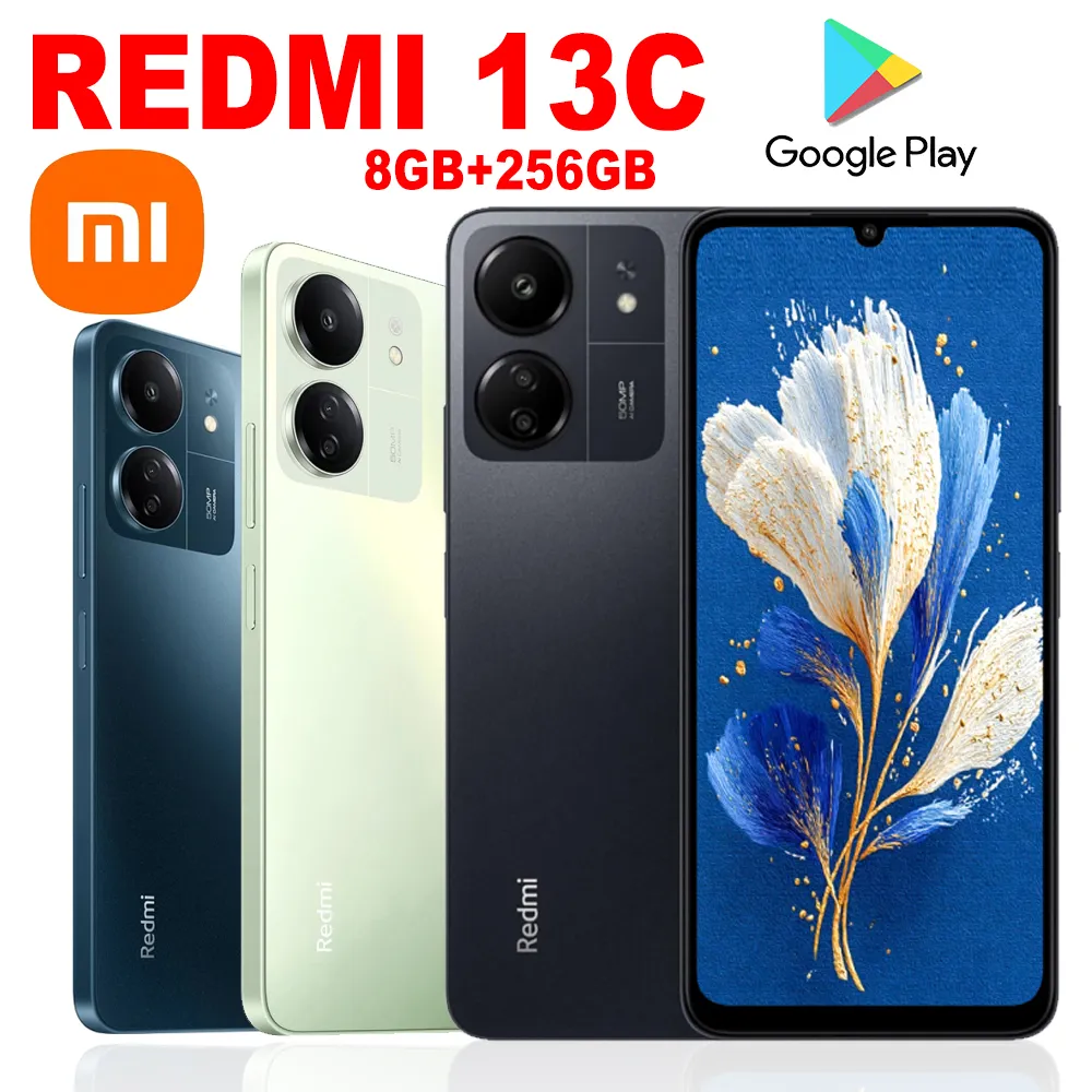 XIAOMI REDMI 13C fashion original smart phone 8GB+256GB/GPS/NFC/5000mah long battery life - Imagen 1