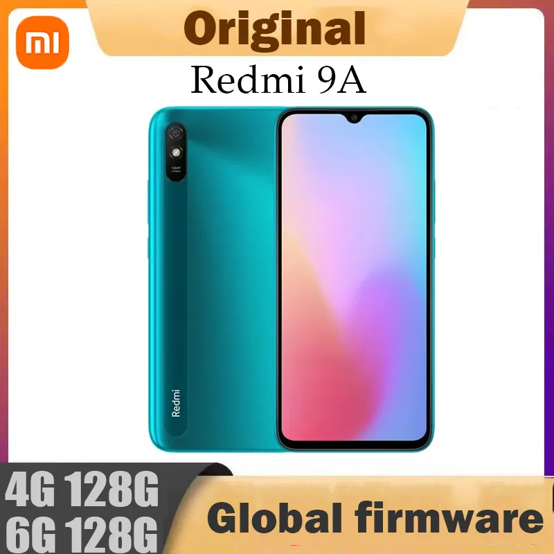 Xiaomi Redmi 9A Smartphone 4GB 128GB Global Rom Cellphone 5000mAh 6.53 inch MTK Helio G25 Octa Core 13MP Smart phone used phone - Imagen 1