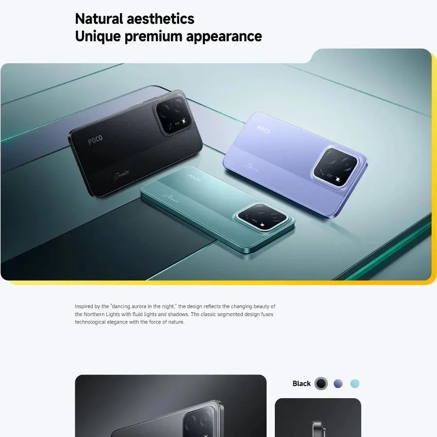 Poco C85 Smartphone 6.5' HD+ Display 8GB RAM 256GB Storage Mediatek Helio G81-Ultra Chipset Dual 48MP Camera - Imagen 6