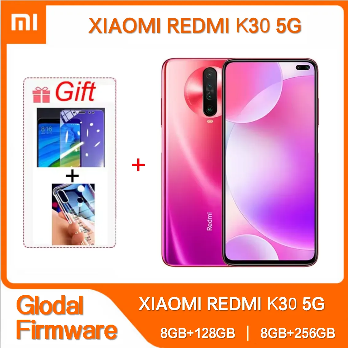 K30 5G Smartphone Original Xiaomi Redmi 64MP Android Unlocked 6.67 inch 8GB RAM 256GB ROM Snapdragon 765G cellphone - Imagen 1