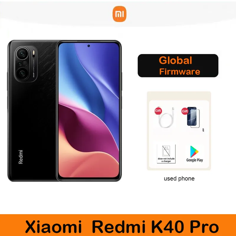 Xiaomi Redmi K40 Pro Smartphone NO Charger cecular Snapdragon 888 6.67inch Global firmware 120Hz E4  64MP 33W Fast used phone - Imagen 1