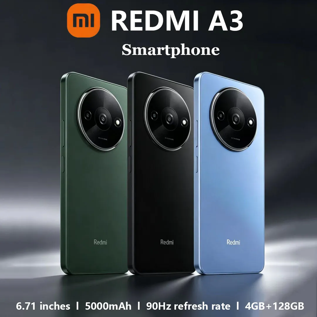 Xiaomi Redmi A3 Smartphone 6.71-inch Screen 5000 mAh Battery Refined and Stylish Design Mobile Phone 4GB+128GB - Imagen 1