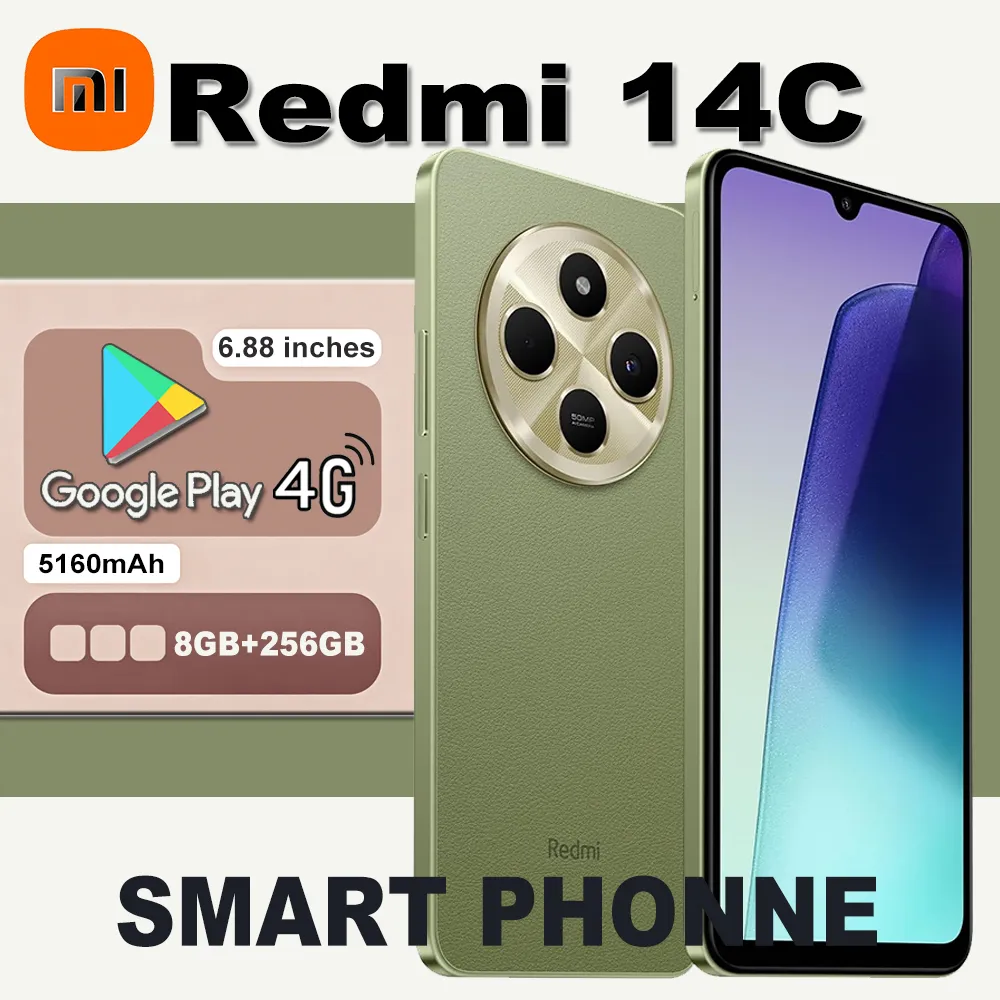 XIAOMI Redmi 14C smart phone 4G network 6.88-inch 120Hz, LCD screen 8GB+256GB/5160mAh long battery life/side fingerprint - Imagen 3