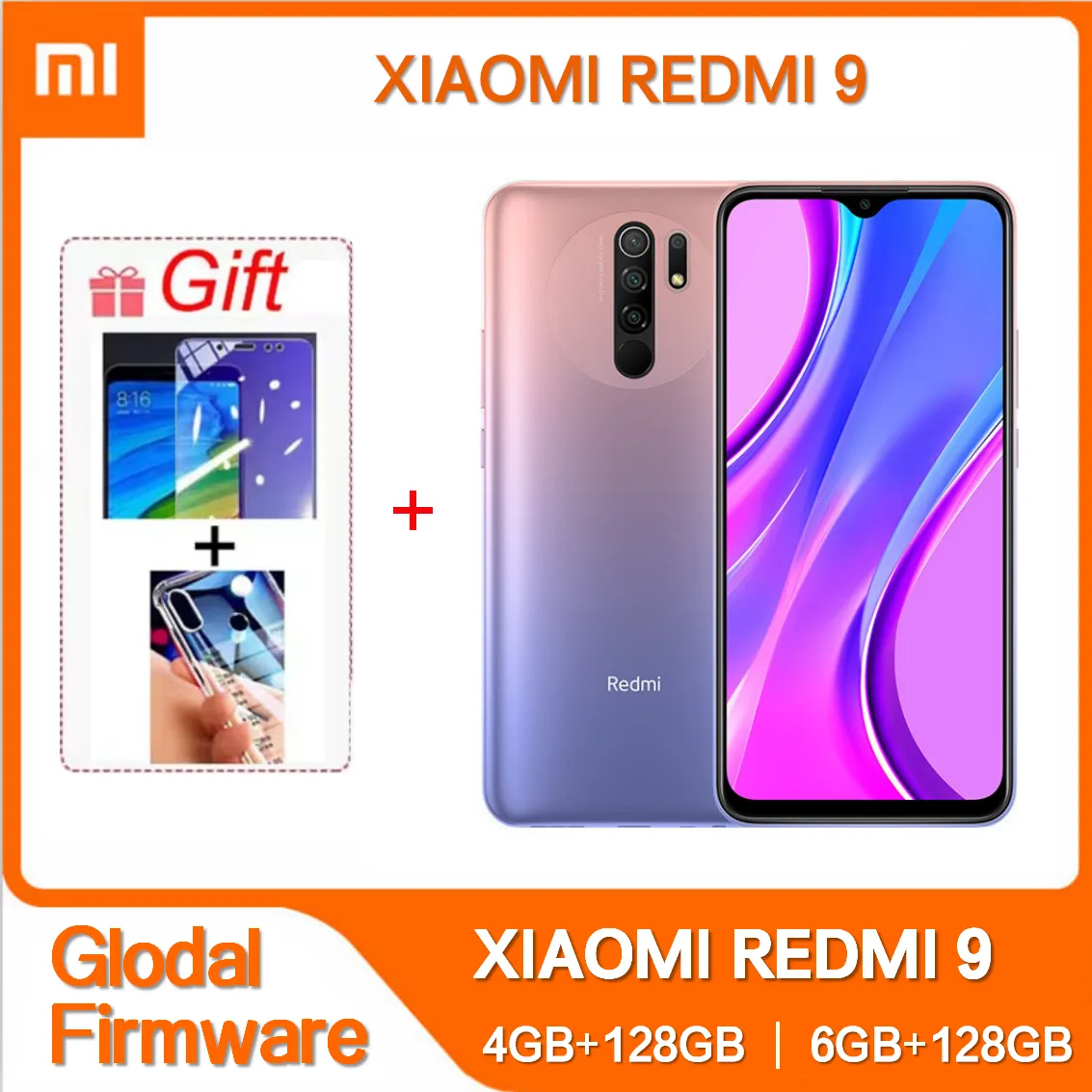 Original Xiaomi Redmi 9 4GB 64GB /128GB Smartphone 5020 mAh MediaTek Helio G80 6.53'' 13.0MP 8.0MP 2340x1080 4G Smartphone - Imagen 1