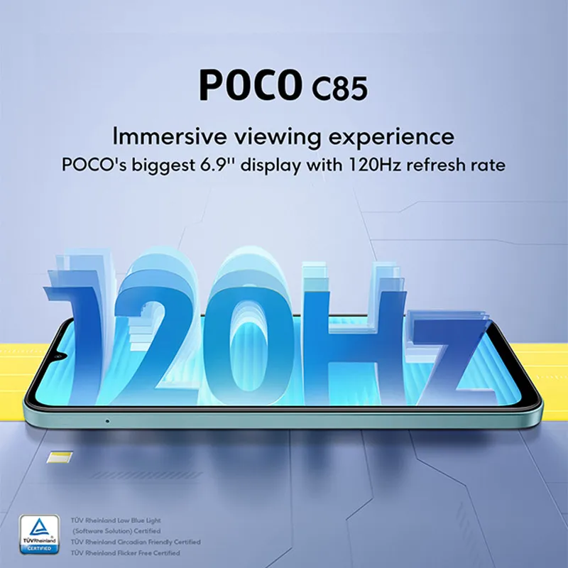 【World Premiere】POCO C85 Global Version Smartphone 128/256GB Helio G81-Ultra 6000mAh battery 6.9" display 50MP Camera 33W NFC - Imagen 3