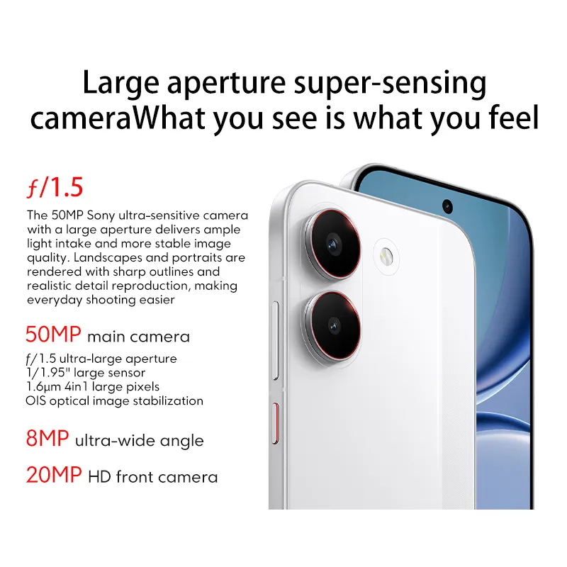 Redmi Turbo 5 Chinese Version 6.59” Dimensity 8500-Ultra 50MP Sony Camera 5600mAh 100W Charging IP69K Mobile phone - Imagen 3