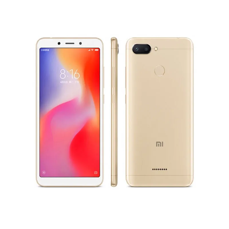 Global firmware Xiaomi Redmi 6 Smartphone 4G 64G 5.45 "MediaTek Helio P22 Android 8.1Posterior fingerprint used phone - Imagen 2