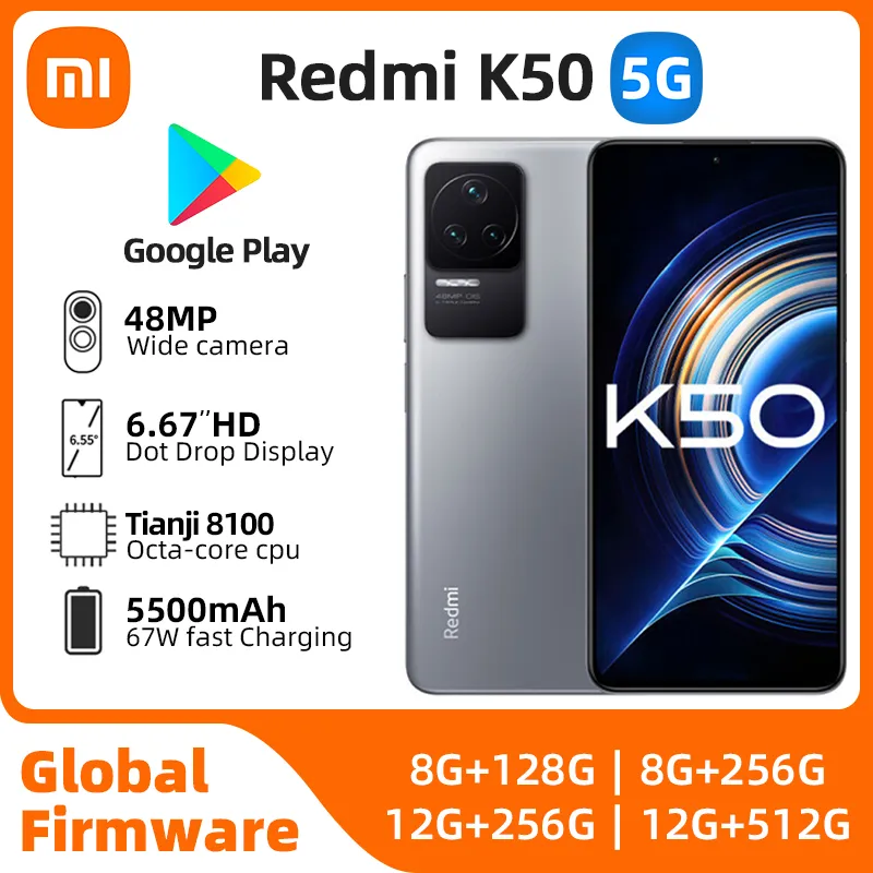 xiaomi redmi k50 Android 5G Unlocked 6.67 inch 12GB RAM 256GB ROM All Colours in Good Condition Original used phone - Imagen 1