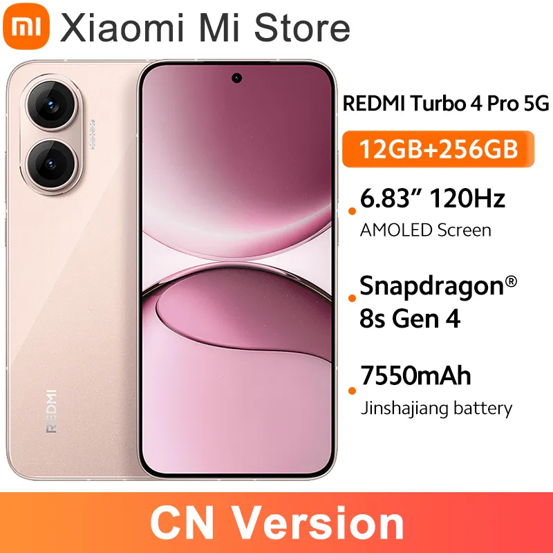 Xiaomi Redmi Turbo 4 Pro 5G CN Version  Smartphone Snapdragon 8s Gen 4 50MP 7550mAh 90W Charge 1.5K 6.83" Display 120Hz Original - Imagen 1