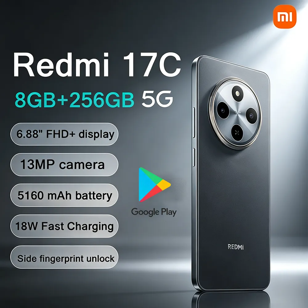 2026 New  Xiaomi Redmi 17C 5G Dual-SIM Unlocked Smartphone 6.88" 120Hz Screen Large Battery Android Mobile Phone - Imagen 1