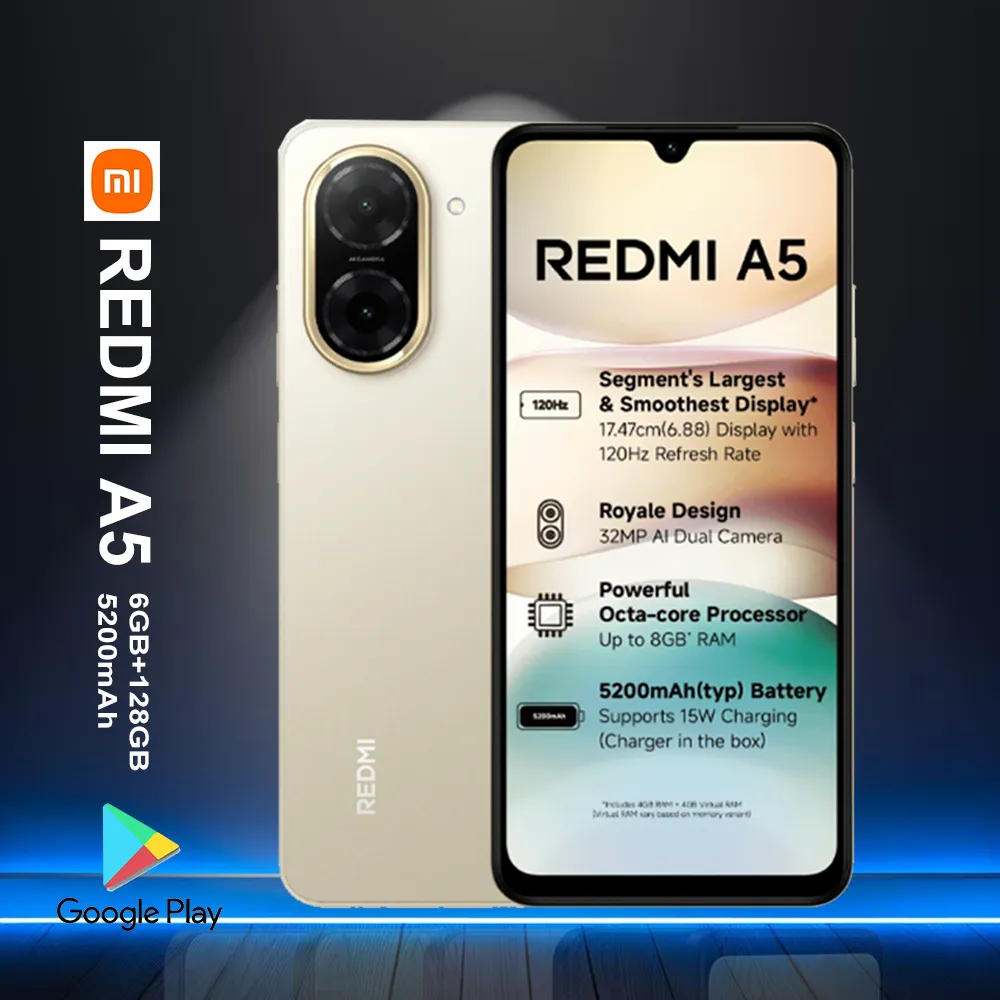 XIAOMI/REDMI A5 1 fast charging smartphone with 5200mAh battery/support side fingerprint recognition/facial recognition/GPS/NFC - Imagen 2