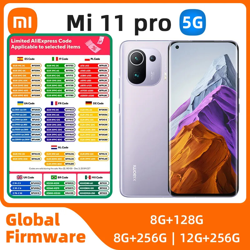 Xiaomi Mi 11pro Android 5G Unlocked 6.81 inch 12GB RAM 256GB ROM All Colours in Good Condition Original used phone - Imagen 1