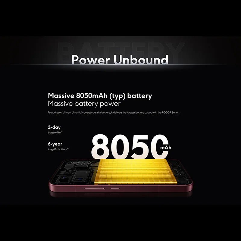 POCO F9 Ultra Global Version Smartphone Snapdragon 8 Elite Gen 5 200MP 6.9" 185Hz display 8050mAh battery - Imagen 4