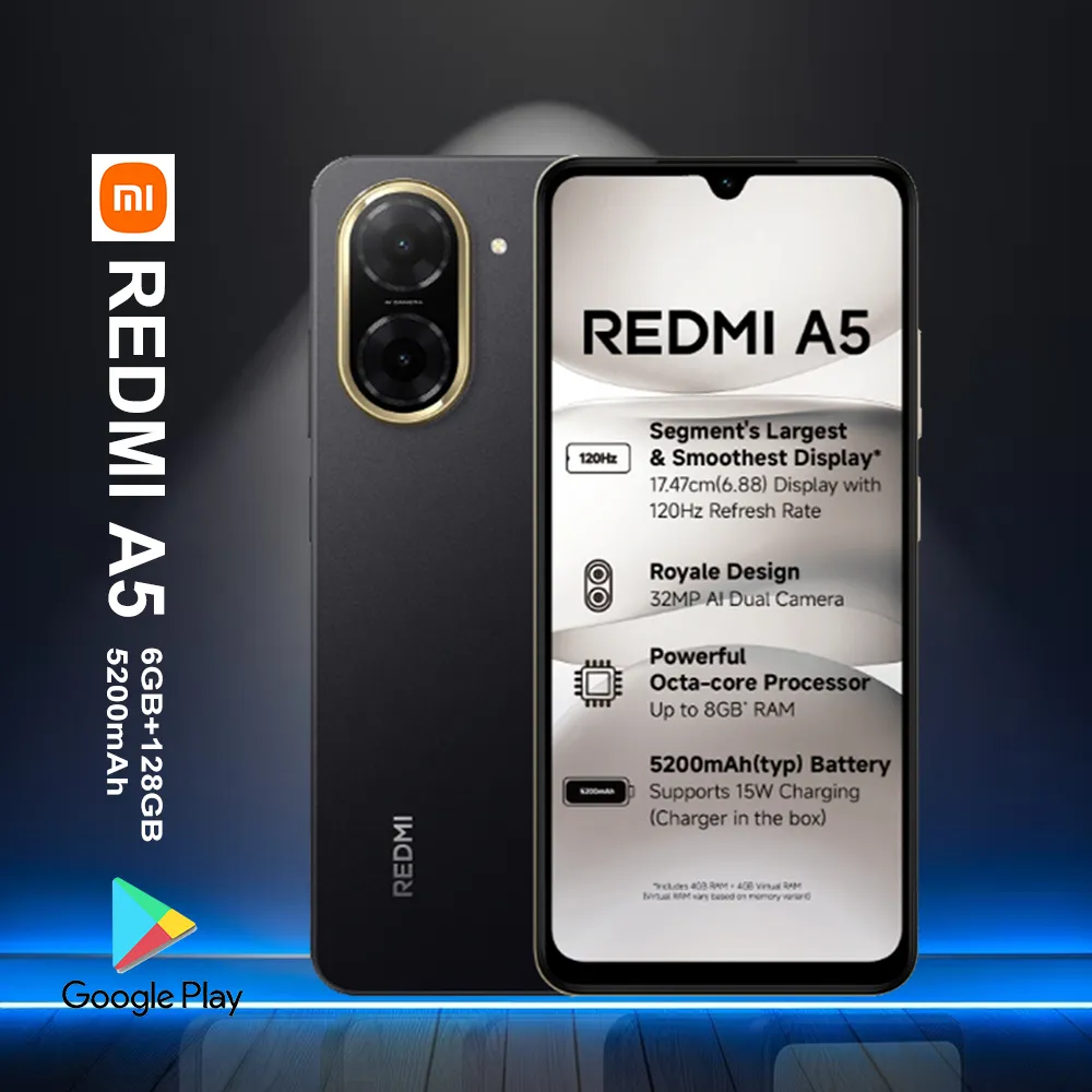 XIAOMI/REDMI A5 1 fast charging smartphone with 5200mAh battery/support side fingerprint recognition/facial recognition/GPS/NFC - Imagen 3