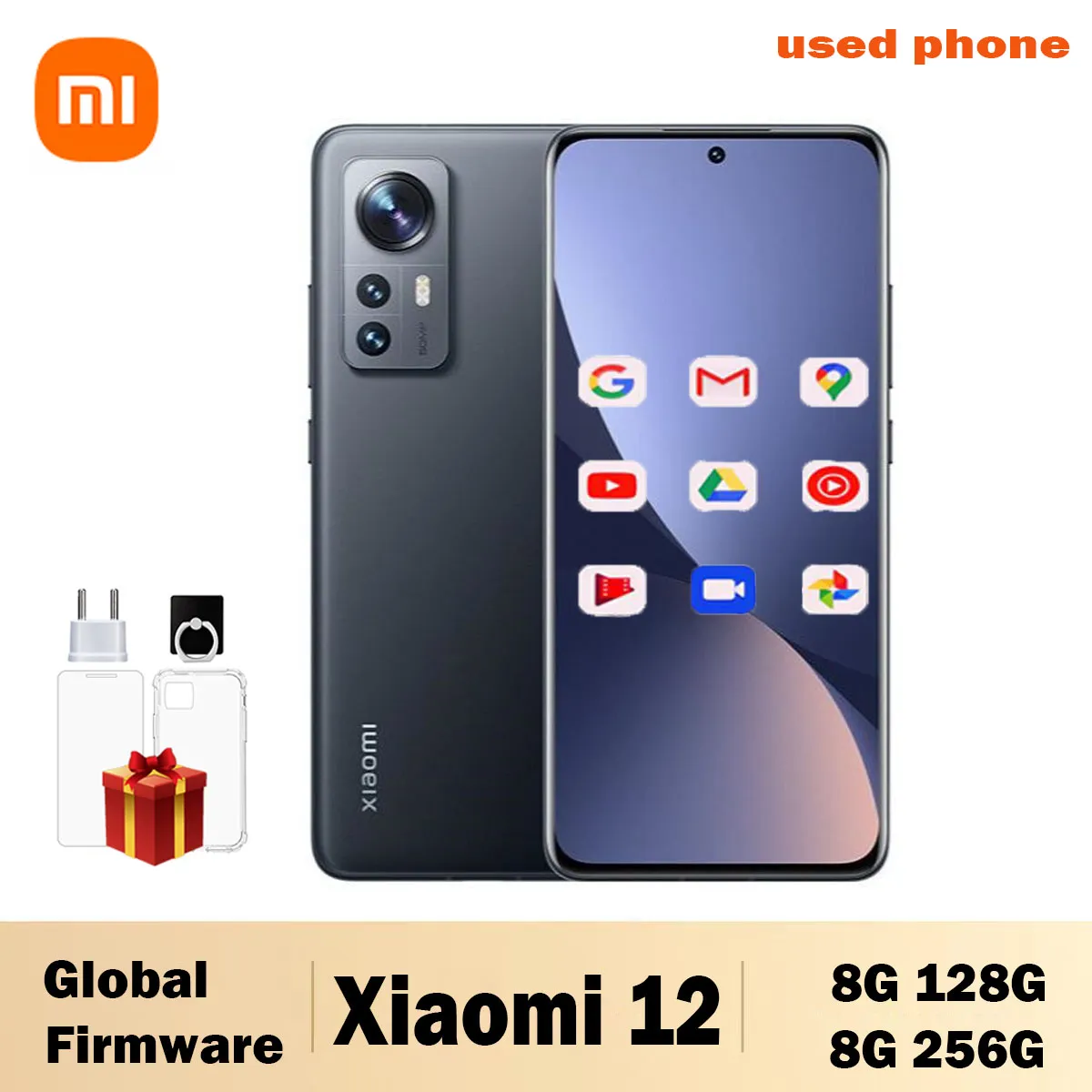 2340x1080  Global firmware Xiaomi 12 Smartphone Hyper OS 2.0 Qualcomm Snapdragon 8 Gen1 6.28inchs 50MP 32MP Android  used phone - Imagen 1